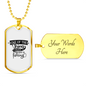 The Thing I Enjoy The Most Is Fishing Necklace Stainless Steel or 18k Gold Dog Tag 24" Chain-Express Your Love Gifts