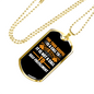 The True Gospel Necklace Stainless Steel or 18k Gold Dog Tag 24" Chain-Express Your Love Gifts