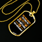 The True Gospel Necklace Stainless Steel or 18k Gold Dog Tag 24" Chain-Express Your Love Gifts