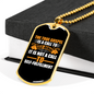 The True Gospel Necklace Stainless Steel or 18k Gold Dog Tag 24" Chain-Express Your Love Gifts