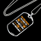 The True Gospel Necklace Stainless Steel or 18k Gold Dog Tag 24" Chain-Express Your Love Gifts