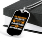 The True Gospel Self Denial Christian Necklace Stainless Steel or 18k Gold Dog Tag 24" Chain-Express Your Love Gifts