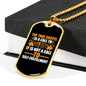 The True Gospel Self Denial Christian Necklace Stainless Steel or 18k Gold Dog Tag 24" Chain-Express Your Love Gifts