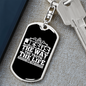 The Truth The Life John 14:6 Keychain Stainless Steel or 18k Gold Dog Tag Keyring-Express Your Love Gifts