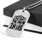 The Way Black Christian Necklace Stainless Steel or 18k Gold Dog Tag 24" Chain-Express Your Love Gifts