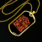 The Way Golden Christian Necklace Stainless Steel or 18k Gold Dog Tag 24" Chain-Express Your Love Gifts