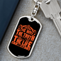 The Way John 14:6 Orange Keychain Stainless Steel or 18k Gold Dog Tag Keyring-Express Your Love Gifts