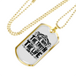 The Way The Truth Christian Necklace Stainless Steel or 18k Gold Dog Tag 24" Chain-Express Your Love Gifts