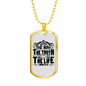 The Way The Truth Christian Necklace Stainless Steel or 18k Gold Dog Tag 24" Chain-Express Your Love Gifts