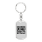 The Way To Holiness Keychain Stainless Steel or 18k Gold Dog Tag Keyring-Express Your Love Gifts