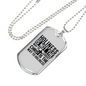 The Way To Holiness Necklace Stainless Steel or 18k Gold Dog Tag 24" Chain-Express Your Love Gifts