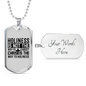 The Way To Holiness Necklace Stainless Steel or 18k Gold Dog Tag 24" Chain-Express Your Love Gifts