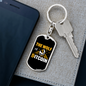 The Wolf of Bitcoin Crypto Keychain Stainless Steel or 18k Gold Dog Tag Keyring-Express Your Love Gifts