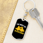 The Wolf of Blockchain Crypto Keychain Stainless Steel or 18k Gold Dog Tag Keyring-Express Your Love Gifts