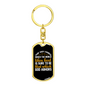 The World Church Keychain Stainless Steel or 18k Gold Dog Tag Keyring-Express Your Love Gifts