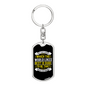 The World Likes Best Keychain Stainless Steel or 18k Gold Dog Tag Keyring-Express Your Love Gifts