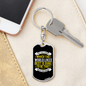The World Likes Best Keychain Stainless Steel or 18k Gold Dog Tag Keyring-Express Your Love Gifts
