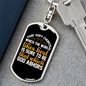 The World Likes Keychain Stainless Steel or 18k Gold Dog Tag Keyring-Express Your Love Gifts