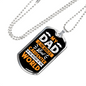 The World'S Best Carpenter Woodworker Dog Tag Stainless Steel or 18k Gold W 24"-Express Your Love Gifts