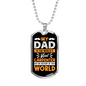 The World'S Best Carpenter Woodworker Dog Tag Stainless Steel or 18k Gold W 24"-Express Your Love Gifts