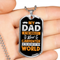 The World'S Best Carpenter Woodworker Dog Tag Stainless Steel or 18k Gold W 24"-Express Your Love Gifts