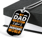 The World'S Best Carpenter Woodworker Dog Tag Stainless Steel or 18k Gold W 24"-Express Your Love Gifts