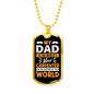 The World'S Best Carpenter Woodworker Dog Tag Stainless Steel or 18k Gold W 24"-Express Your Love Gifts