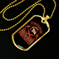 Then They Become Firefighter Gift Stainless Steel or 18k Gold Dog Tag 24" Chain-Express Your Love Gifts