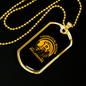 Theoretical Bitcoin Millionaire Crypto Necklace Stainless Steel or 18k Gold Dog Tag 24" Chain-Express Your Love Gifts