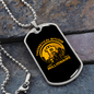 Theoretical Bitcoin Millionaire Crypto Necklace Stainless Steel or 18k Gold Dog Tag 24" Chain-Express Your Love Gifts