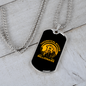 Theoretical Bitcoin Millionaire Crypto Necklace Stainless Steel or 18k Gold Dog Tag 24" Chain-Express Your Love Gifts