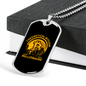 Theoretical Bitcoin Millionaire Crypto Necklace Stainless Steel or 18k Gold Dog Tag 24" Chain-Express Your Love Gifts