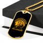 Theoretical Bitcoin Millionaire Crypto Necklace Stainless Steel or 18k Gold Dog Tag 24" Chain-Express Your Love Gifts