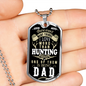 There Aren'T Many Things Hunting Dad Dog Tag Stainless Steel or 18k Gold 24" Chain-Express Your Love Gifts