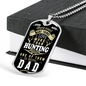 There Aren'T Many Things Hunting Dad Dog Tag Stainless Steel or 18k Gold 24" Chain-Express Your Love Gifts