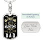 There Aren'T Many Things Hunting Dad Swivel Keychain Dog Tag Stainless Steel or 18k Gold-Express Your Love Gifts