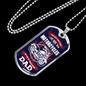 There Aren'T Many Things Motorcycle Dad Dog Tag Stainless Steel or 18k Gold W 24"-Express Your Love Gifts