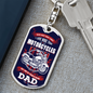 There Aren'T Many Things Motorcycle Dad Swivel Keychain Dog Tag Stainless Steel or 18k Gold-Express Your Love Gifts