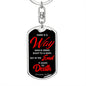 There Is A Way Keyring Proverbs Bible Verse Keychain Stainless Steel or 18k Gold-Express Your Love Gifts