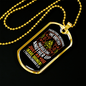 Therefore Encourage One Another Christian Necklace Stainless Steel or 18k Gold Dog Tag 24" Chain-Express Your Love Gifts