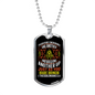Therefore Encourage One Another Christian Necklace Stainless Steel or 18k Gold Dog Tag 24" Chain-Express Your Love Gifts
