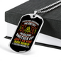 Therefore Encourage One Another Christian Necklace Stainless Steel or 18k Gold Dog Tag 24" Chain-Express Your Love Gifts