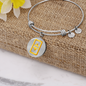 Theta Gold Bracelet Stainless Steel or 18k Gold Circle Bangle-Express Your Love Gifts