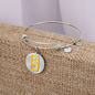 Theta Gold Bracelet Stainless Steel or 18k Gold Circle Bangle-Express Your Love Gifts