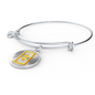 Theta Gold Bracelet Stainless Steel or 18k Gold Circle Bangle-Express Your Love Gifts