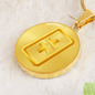 Theta Gold Circle Necklace Stainless Steel or 18k Gold 18-22"-Express Your Love Gifts