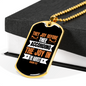 They Joy Before Thee Christian Necklace Stainless Steel or 18k Gold Dog Tag 24" Chain-Express Your Love Gifts