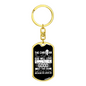Think God Will Love Keychain Stainless Steel or 18k Gold Dog Tag Keyring-Express Your Love Gifts