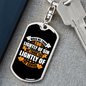 Think Of The Savior Keychain Stainless Steel or 18k Gold Dog Tag Keyring-Express Your Love Gifts