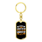 Think Of The Savior Keychain Stainless Steel or 18k Gold Dog Tag Keyring-Express Your Love Gifts